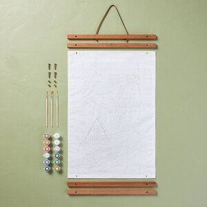 Hearth & Hand Magnolia Ski Scene Paint by Numbers Canvas Art Kit -Christmas 2023